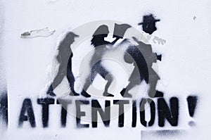 sign of attention to thieves and pickpockets