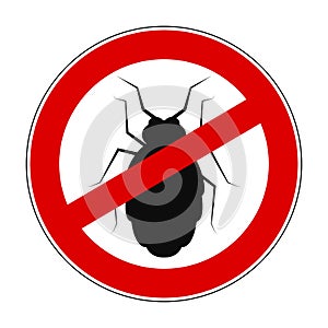 Sign ban anti beetle - for stock