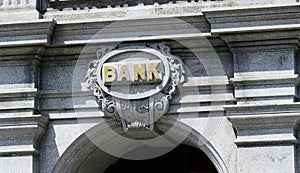 The sign of a Bank