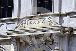 The sign of a Bank