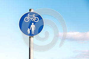 Sign: Bicycle and Crossing Road