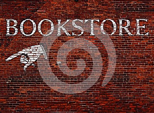 Sign for a bookstore