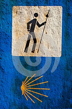 Sign of the Camino de Santiago photo