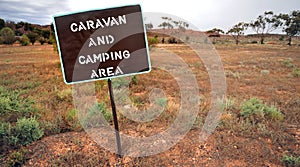 Sign for camping site