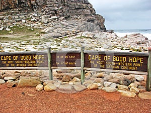 Sign of Cape of Good Hope