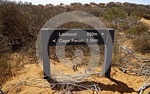 Sign at Cape Peron WA