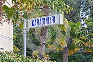 Sign Carabinieri photo