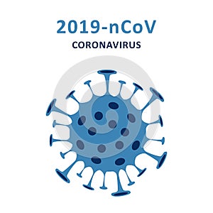 Sign caution coronavirus. Coronavirus outbreak. Virus danger and public health risk disease and flu outbreak. Pandemic