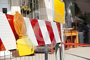 Sign of caution on the road