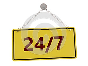 24/7 sign