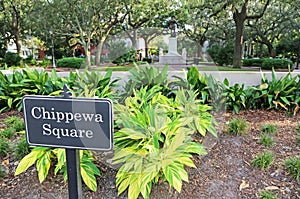 Sign of Chippewa Square