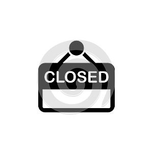 the sign is closed icon. Element of market icon for mobile concept and web apps. Detailed the sign is closed icon can be used for