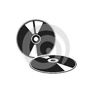 sign of compact disc icon design. DVD icon logo, CD vector, illustration template
