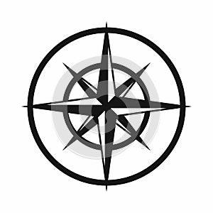 Sign of compass to determine cardinal directions