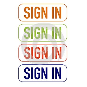 Sign in concept abstract picture. Business artwork vector graphics