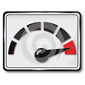Consumption indicator and tachometer