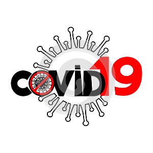 Sign of coronavirus covid 19.