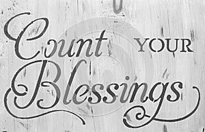 Sign count your blessing