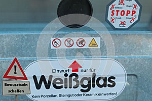 Sign Create awareness german 