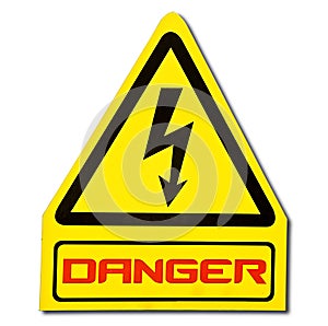 The Sign of danger of electricity