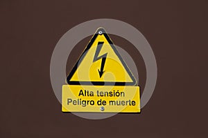 Sign Danger High Voltage