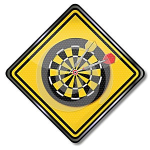 Sign darts game