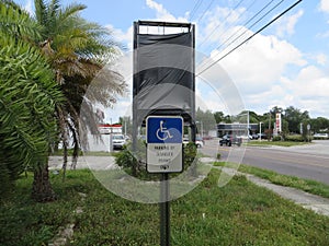 Sign for Disabled Parking, Tampa, Florida