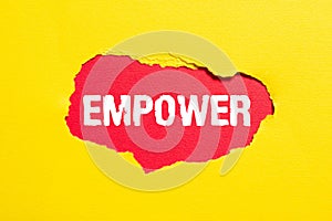 Sign displaying Empower. Business concept to give power or authority to authorize especially by legal