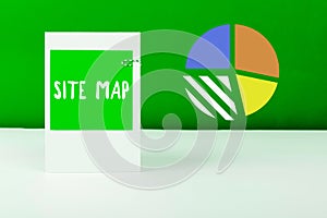 Sign displaying Site Map. Business concept designed to help both users and search engines navigate the site