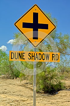 Sign for Dune Shadow Road in Maricopa AZ