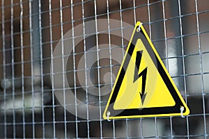 Sign electric danger