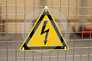 Sign electric danger