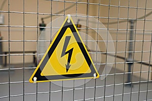 Sign electric danger