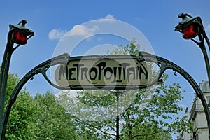 Entrance to the Paris Metro