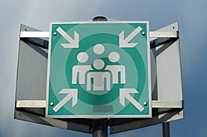 Sign: Evacuation assembly point