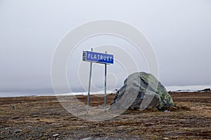 Sign at Flatruet Harjedalen Sweden