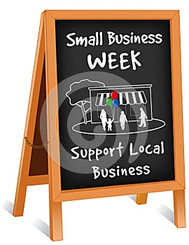 Sign, Folding Easel, Small Business Week photo