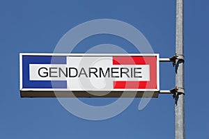 Sign of the french gendarmerie photo