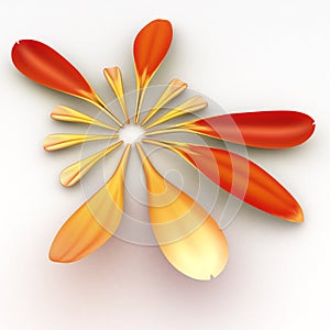 Sign of Gerbera small Petals