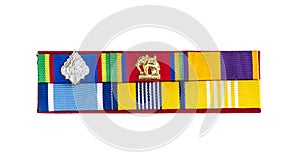 Sign Government officials badge band on white