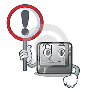 With sign H button installed in cartoon game