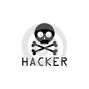 sign of hackers icon. Element of cybersecurity icon for mobile concept and web apps. Glyph style sign of hackers icon can be used