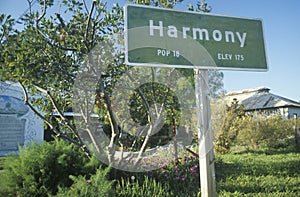 A sign for Harmony