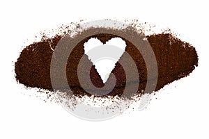 Sign 'Heart' from Coffee