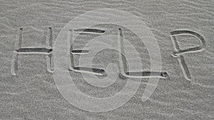Sign Help in Sand