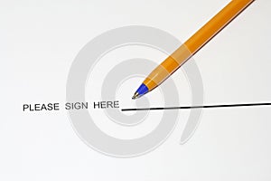 Sign here