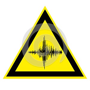 Sign of high noise and acoustic vibration