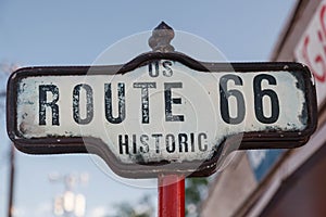 Sign of Historic Route 66