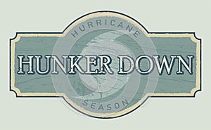 Wooden Hurricane Sign