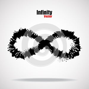 Sign infinity with brush